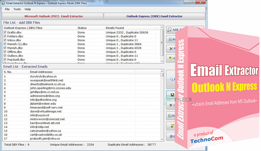 Technocom Email Extractor Outlook N Express Crack