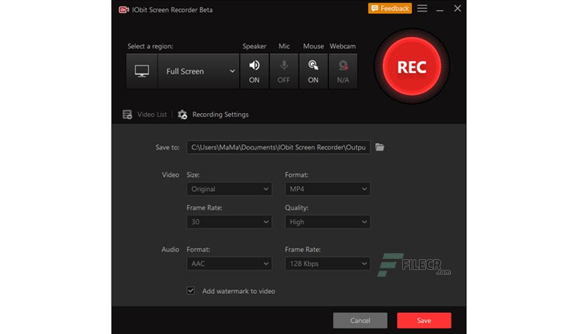 IObit iFun Screen Recorder Pro Crack